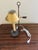Mid 20th Centur French Provincial Louis XVI Brass Bouillotte Lamp With Yellow Tole Shade For Sale - Image 11 of 11