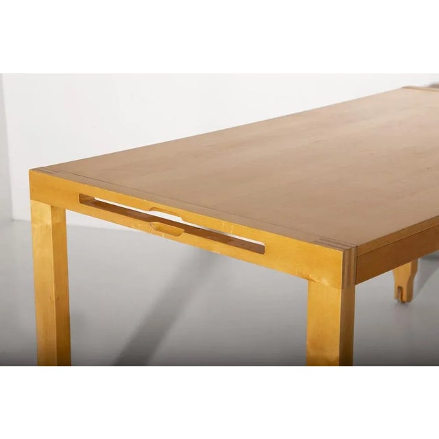 Wood Italian Wooden Dining Table, 1970s For Sale - Image 7 of 10