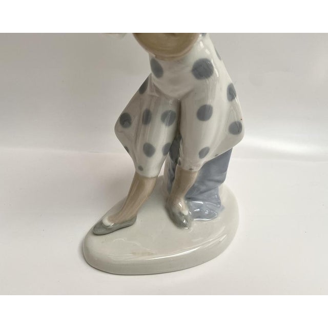 Vintage Porcelain Pierrot Figurine, 1970s For Sale - Image 6 of 8
