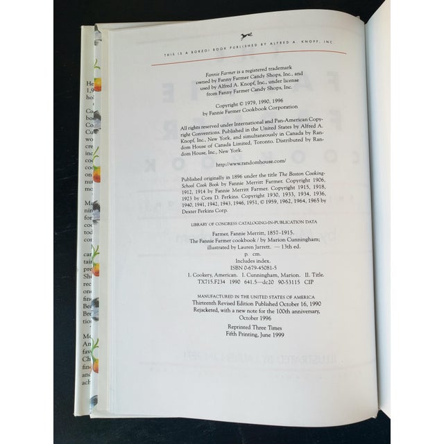 1999 Vintage Fannie Farmer Cookbook For Sale - Image 4 of 14