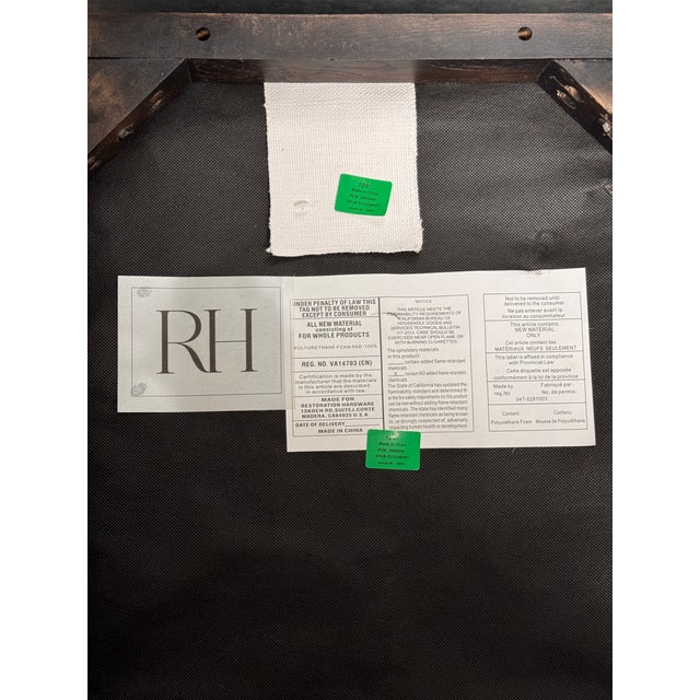 Restoration Hardware Morgan Fabric Dining Chairs, Set of Four For Sale - Image 12 of 12