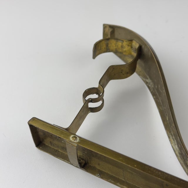 Antique Art Nouveau Brass Curtain Rod Brackets, 1890s, Set of 4 For Sale - Image 14 of 15