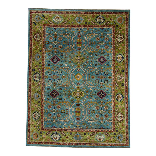 Oriental Hand Knotted Rug 7'11" x 10'7" #20649 For Sale