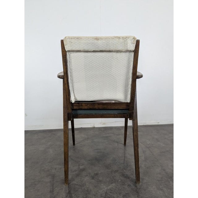 Reconstruction Grey Desk Armchair For Sale - Image 4 of 7
