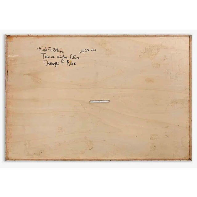 Giorgio Lo Fermo, Homage to P. Klee, Original Oil on Canvas, 2022 For Sale - Image 3 of 4