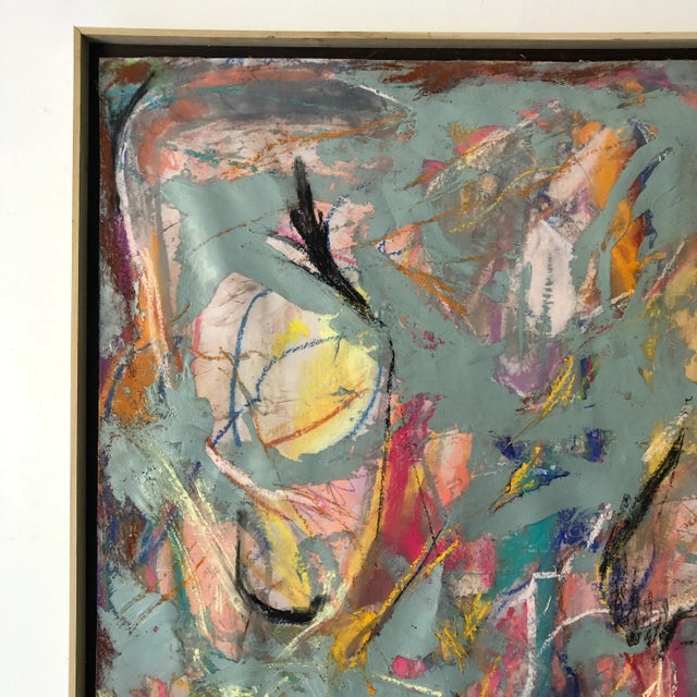 Abstract #91 Original Pastel/Acrylic on Dacron Erik Sulander For Sale - Image 4 of 7