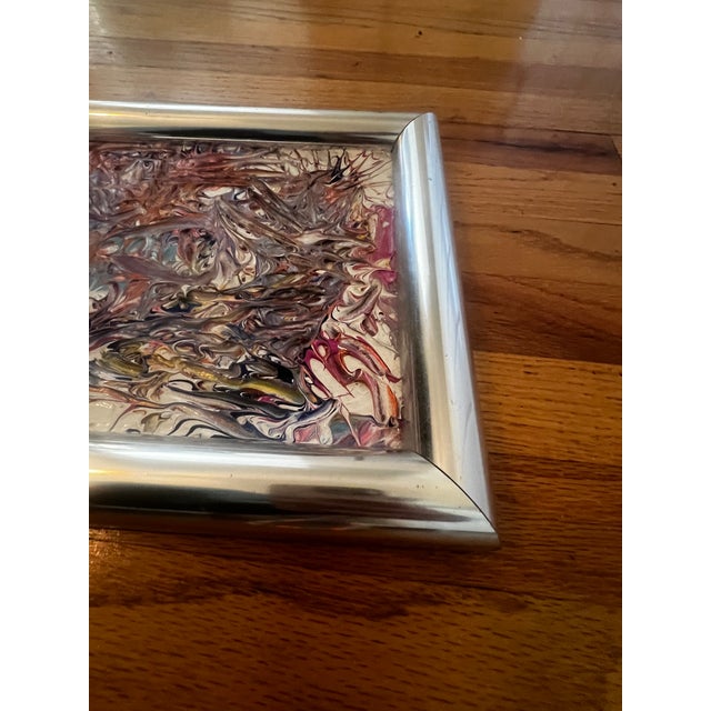 1970s Abstract Organic Modern Painting For Sale - Image 4 of 6