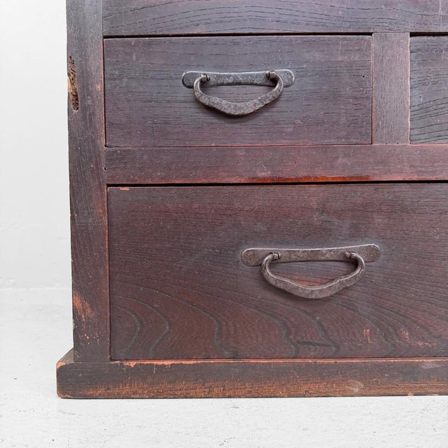 Japanese Mizuya Tansu Storage Cabinet, 1900-1920 For Sale - Image 10 of 18