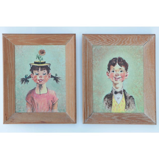 Oswald & Penelope Original Portrait Paintings After Florence Kroger For Sale - Image 10 of 10