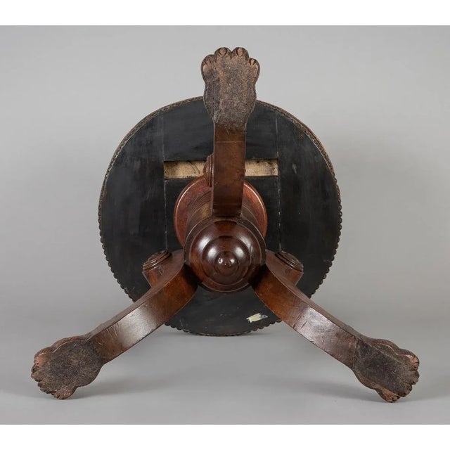 English Antique Regency Revolving Piano Stool For Sale - Image 12 of 13