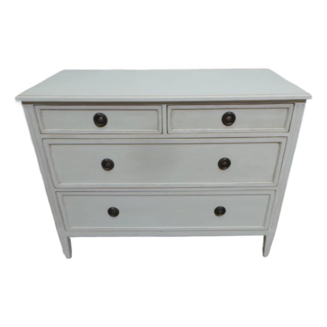 Gustavian Style 4 Drawer Chest of Drawers For Sale