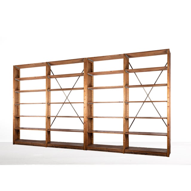 Large Modular Pine Wall Unit, 1920s For Sale - Image 6 of 18