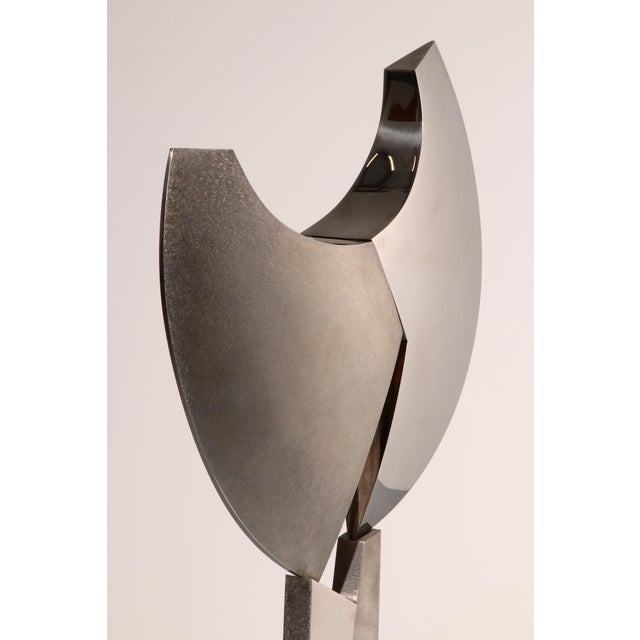 Silver Børge Jørgensen, Sculpture, Made of Polished Steel, 1984, 1/1 For Sale - Image 8 of 13