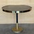 1970s Hollywood Regency Round Cantilever Brass Dinning Table with Black Glass For Sale - Image 9 of 18
