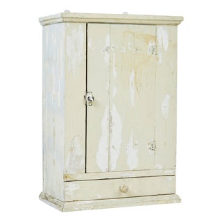 Scandinavian Pine Wall Cupboard, 1890s For Sale