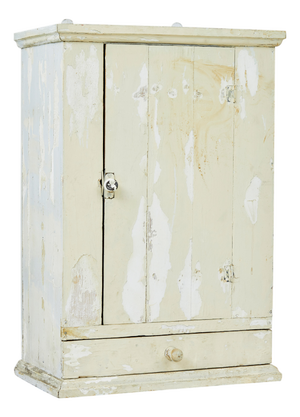 Scandinavian Pine Wall Cupboard, 1890s