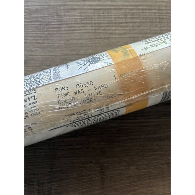 1970s Victorian Newsprint Wallpaper 11 Yds For Sale In San Francisco - Image 6 of 7