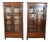 Antique Walnut Bookcases, 1800s, Set of 2 For Sale