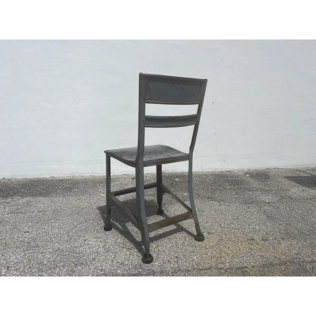 1940s Toledo Steel Dining Chair, Industrial, Usa - Set of 6 For Sale - Image 10 of 12
