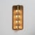 Big Curved Amber Murano Glass and Brass Wall Sconces, 2000, Set of 2 For Sale - Image 4 of 8