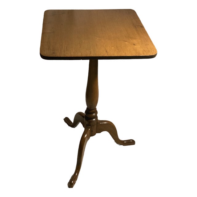 American Federal Birch Candlestand, Circa 1800 For Sale