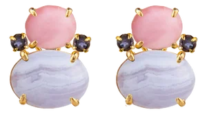 Agnes Studs, Pink, Clip On