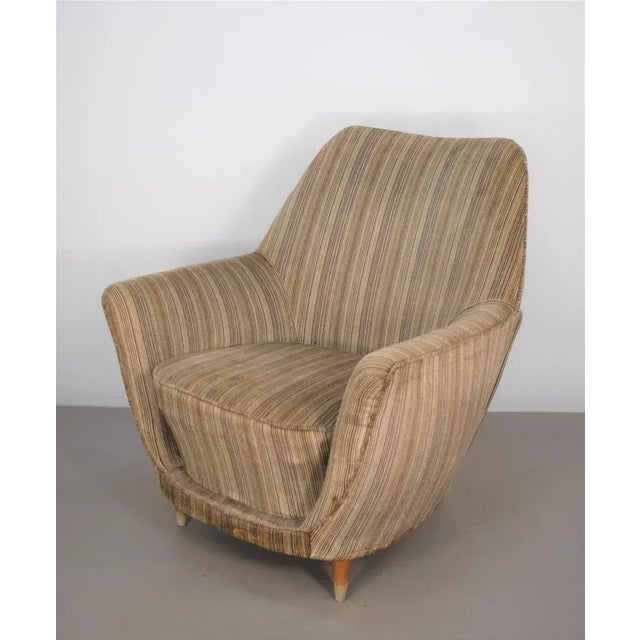 Mid-Century Italian Armchair, 1950s For Sale - Image 9 of 13