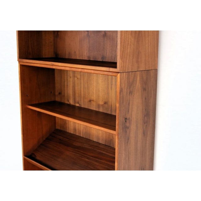 Vintage Modular Wall Cabinet in Glass and Teak, 1960s For Sale - Image 10 of 18