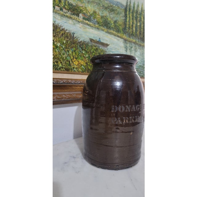 Antique Donaghho Company Parkersburg w.v Wax Seal Stoneware Crock For Sale - Image 12 of 12