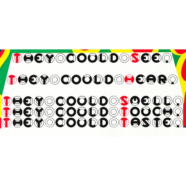 Pop Art 1969 Serigraph by Gerald Laing "D M T 42" Print 21 For Sale - Image 3 of 6