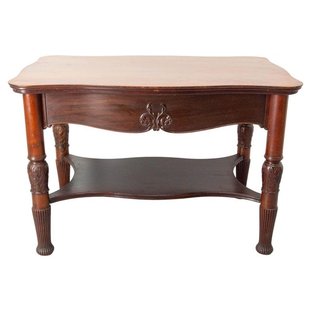 Englist side table in exotic wood Made circa 1920. Good condition with marks of use, solid and sound.