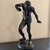 Metal Bronze Sculpture of the Dancing Faun For Sale - Image 7 of 11