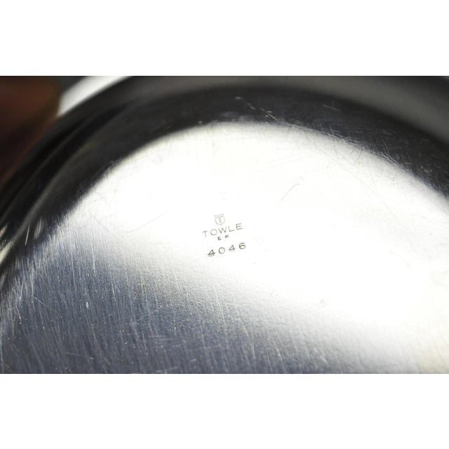 Vintage Towle 4046 Silver Plated Oval Covered Vegetable Serving Dish Platter For Sale - Image 12 of 13