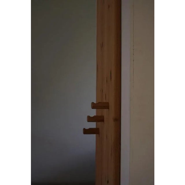 Wood Danish Modern Sculptural Wall-Mounted Coat Rack in Pine, 1980s For Sale - Image 7 of 13