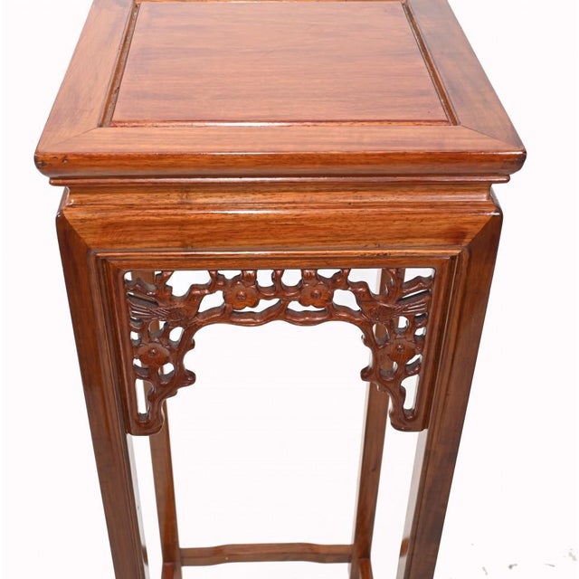 Chinese Pedestal Tables, Set of 2 For Sale - Image 9 of 10