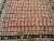 Textile Vintage Persian Malayer Area Rug, Allover Paisley Pattern, Red & Navy, 3’ X 3’ For Sale - Image 7 of 7