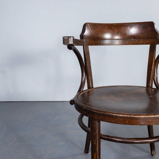 Large Vintage Open Back Bentwood Dining Armchair, 1960s For Sale - Image 10 of 11