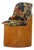 Swedish Stump Chair in Pine and Floral Upholstery, 1960s For Sale