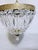 Vintage Neoclassical Brass Tiered Crystal Basket Chandelier For Sale - Image 9 of 9