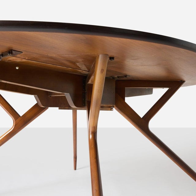 Mid-Century Modern 1960s Edward Frank Dining Table For Sale - Image 3 of 12