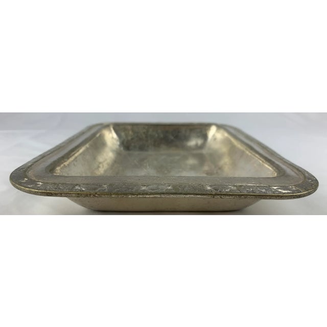 Early 18th Century Vintage Waldorf Astoria Small Silverplate Tray For Sale - Image 5 of 7