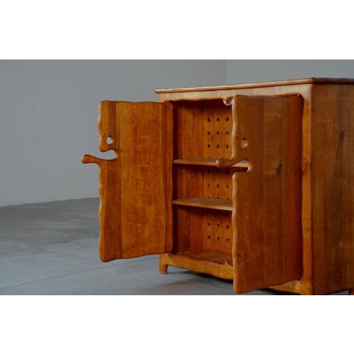 Wood Vintage German Free Form Cabinet, 1980s For Sale - Image 7 of 12