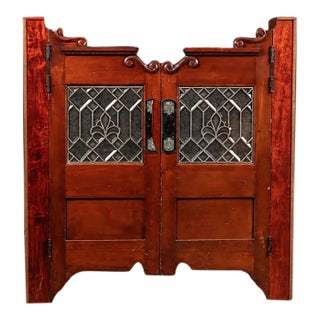 Late 19th Century Mahogany Brunswick Saloon Doors For Sale