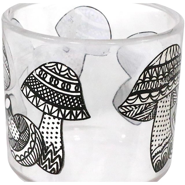 1970s 1970s Vintage Mushroom Drinking Glasses by B J Stotter - Set of 6 For Sale - Image 5 of 11