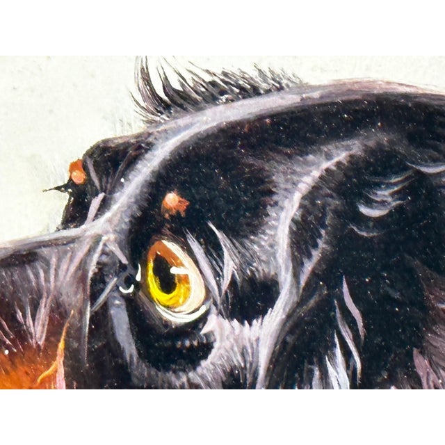 Black Colin Graeme Roe, c.1880 — Setters Gordon & Irish Red & White Dogs Oil on Winsor & Newton Board, Victorian Sporting Portrait For Sale - Image 8 of 18