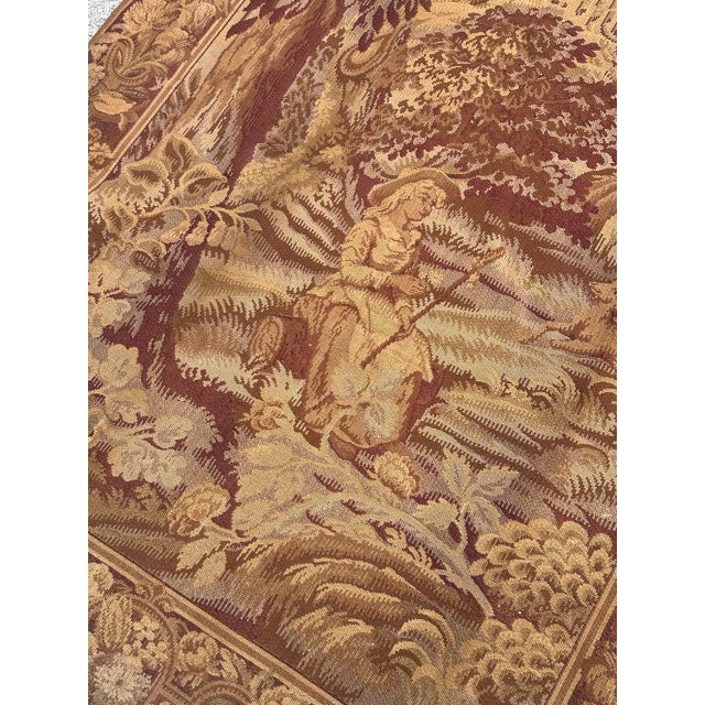 Antique French Aubusson Jacquard Tapestry Panel, 1920s For Sale - Image 3 of 18