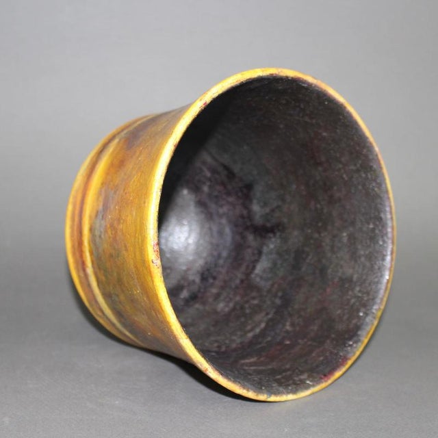 Vintage Italian Ceramic Cachepot by Guido Gambone, 1960s For Sale - Image 15 of 18