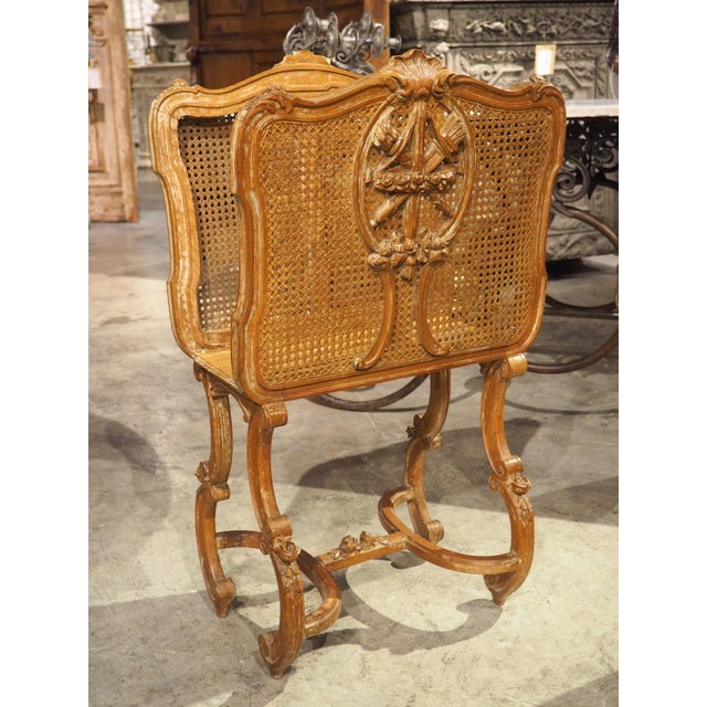 Early 1900s French Caned Louis XVI Style Porte-Revues Music Sheet Holder For Sale - Image 16 of 18