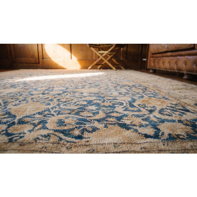 Brown Antique Persian Tabriz Rug For Sale - Image 8 of 10