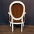19th Century French Louis XVI Carved and Painted Armchairs -a Pair For Sale - Image 11 of 14